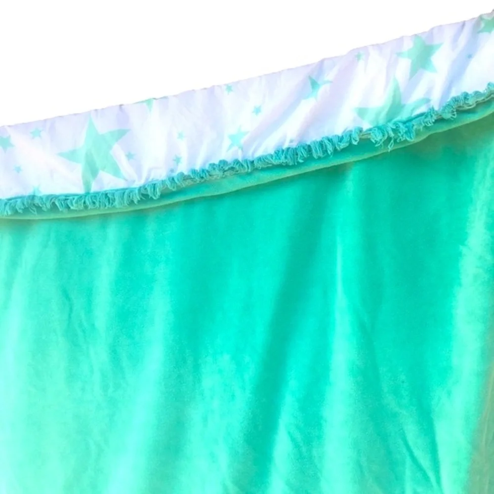 Rare Indah Beach Towel in Green star print Terry cloth